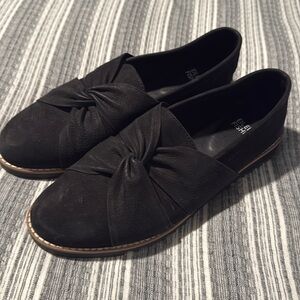 Eileen Fisher Enna Twisted Loafers Black 8